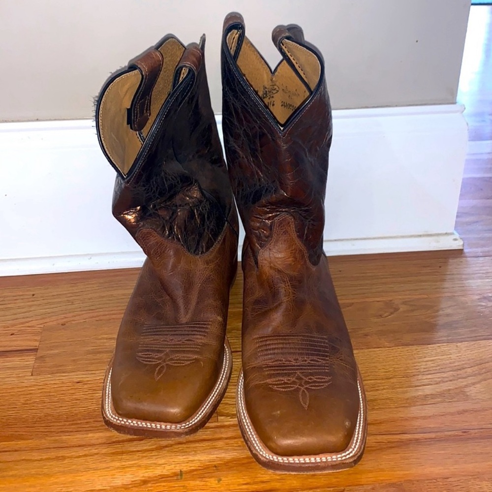 Justin BR316 Men's Bent Rail Western Boot with Tan Damiana Cowhide